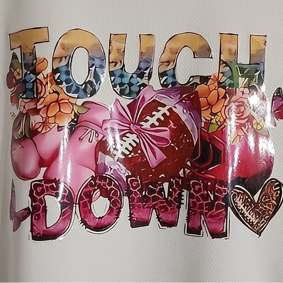 Womens White Long Sleeve Graphic Tee - Picture 2 of 3